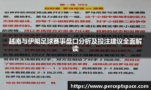 越南与伊朗足球赛事盘口分析及投注建议全面解读